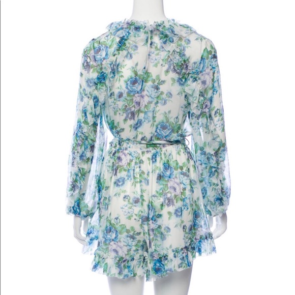 Zimmermann Floral Silk Playsuit - Picture 3 of 4
